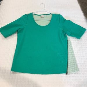 Darling Anthropologie shirt in pistachio