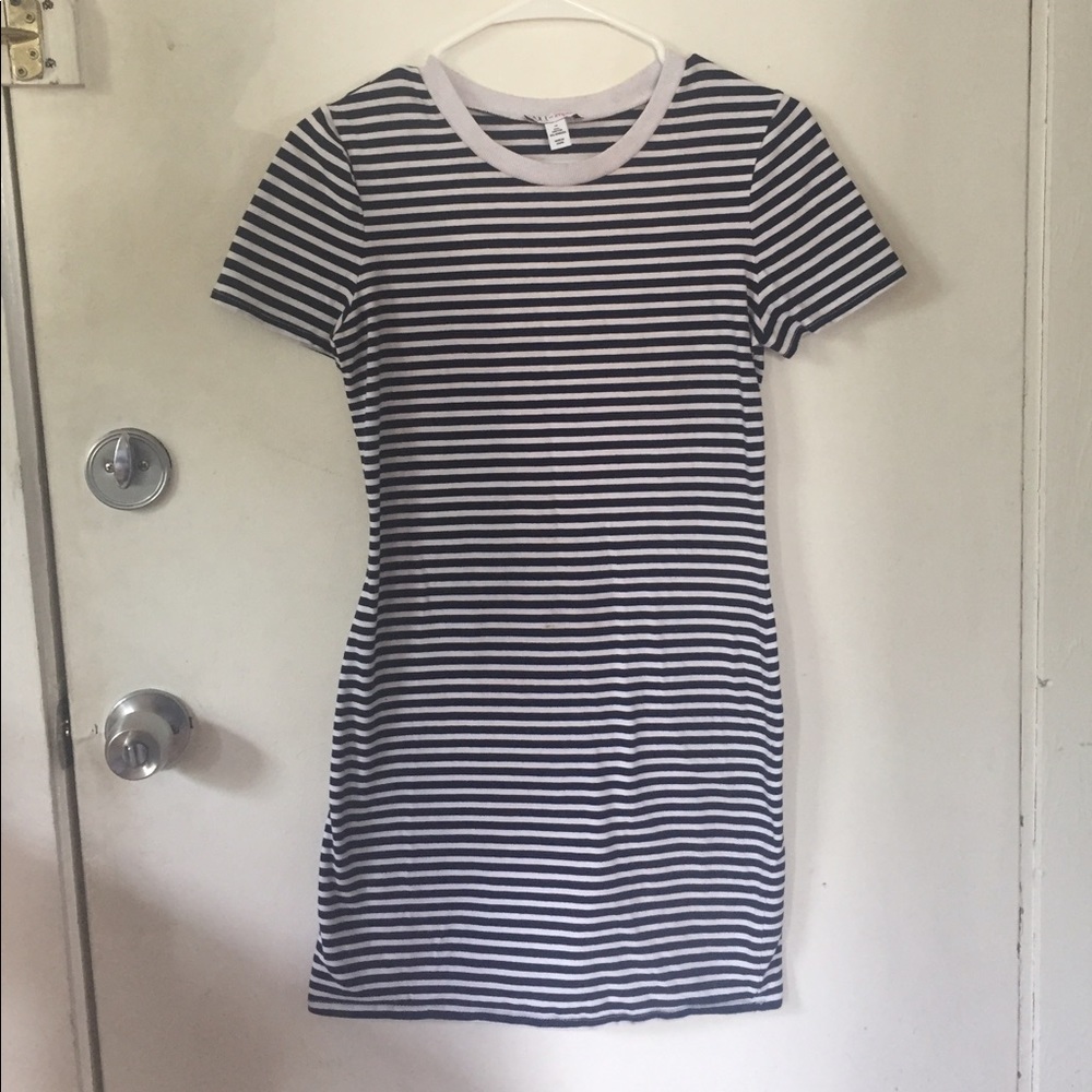 Macys brand Made Black and White striped dress