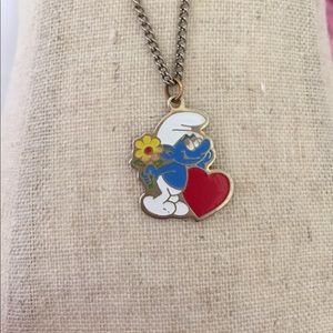Vintage Smurf Necklace
