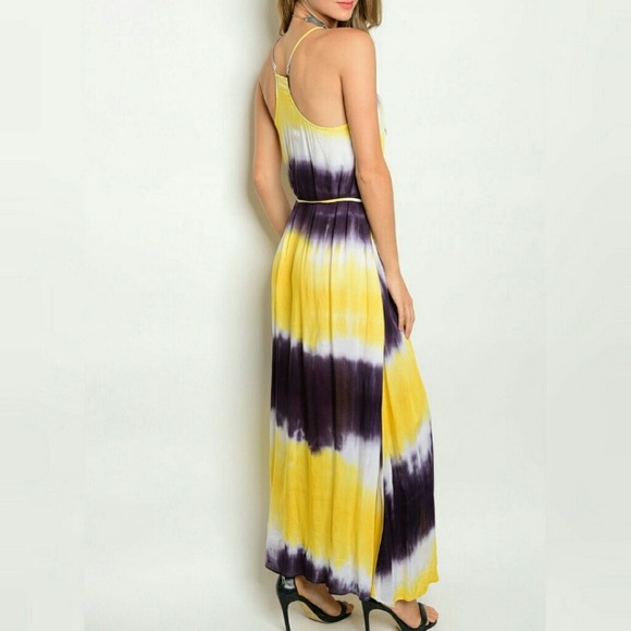 💝ONE left! Sexy BOHO lace up tie dye maxi dress! - Picture 2 of 2