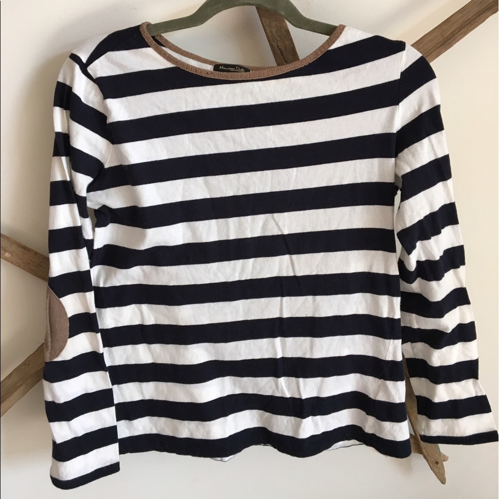 Striped long sleeve top