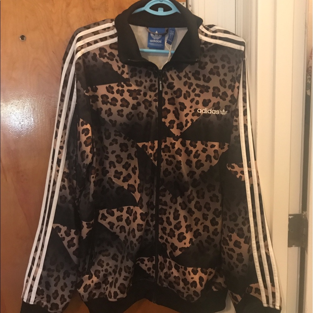 One Of A Kind RARE ADIDAS Leopard Jacket!