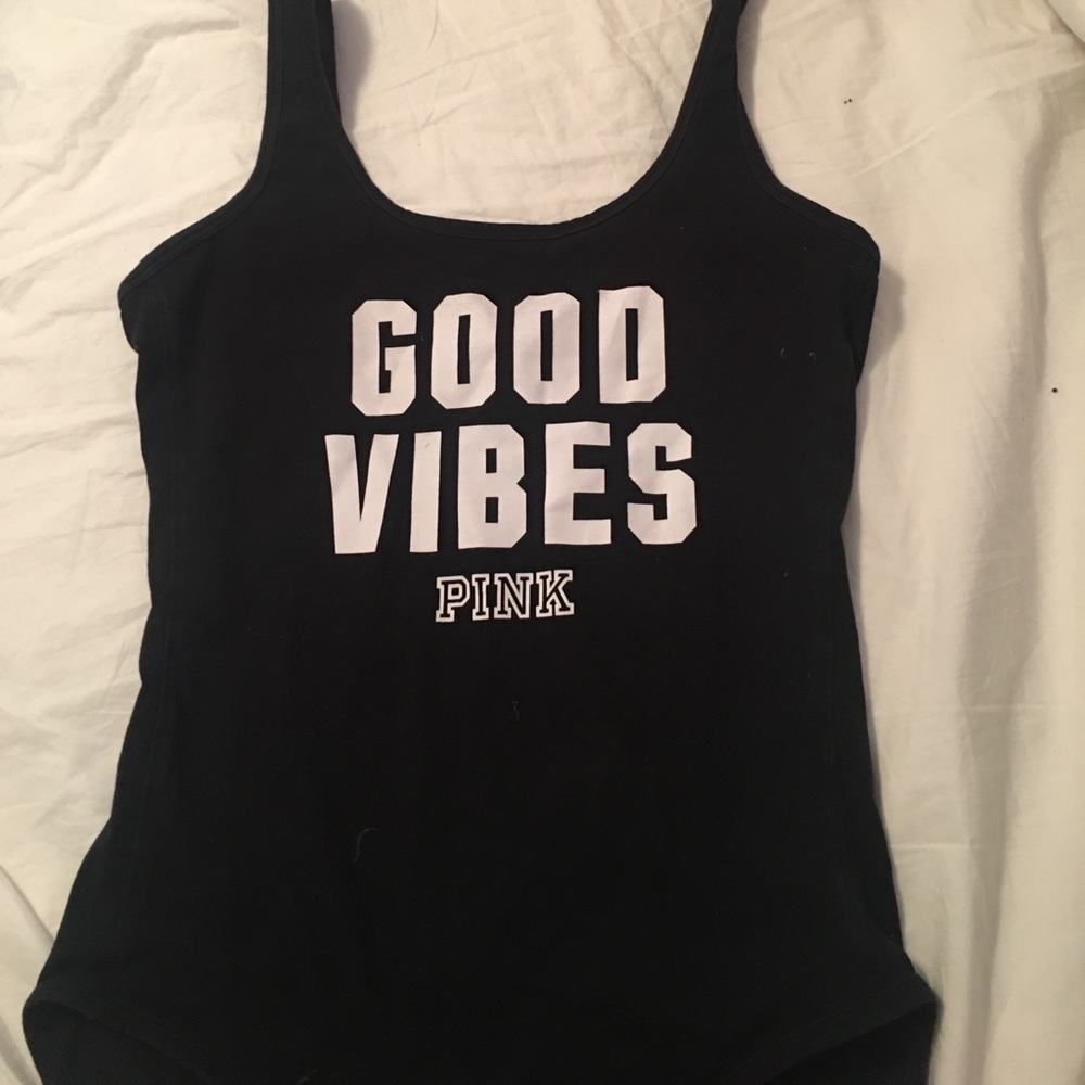 PINK VS " GOOD VIBES " BODYSUIT