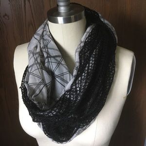 Mesh and Gauze Infinity Scarf