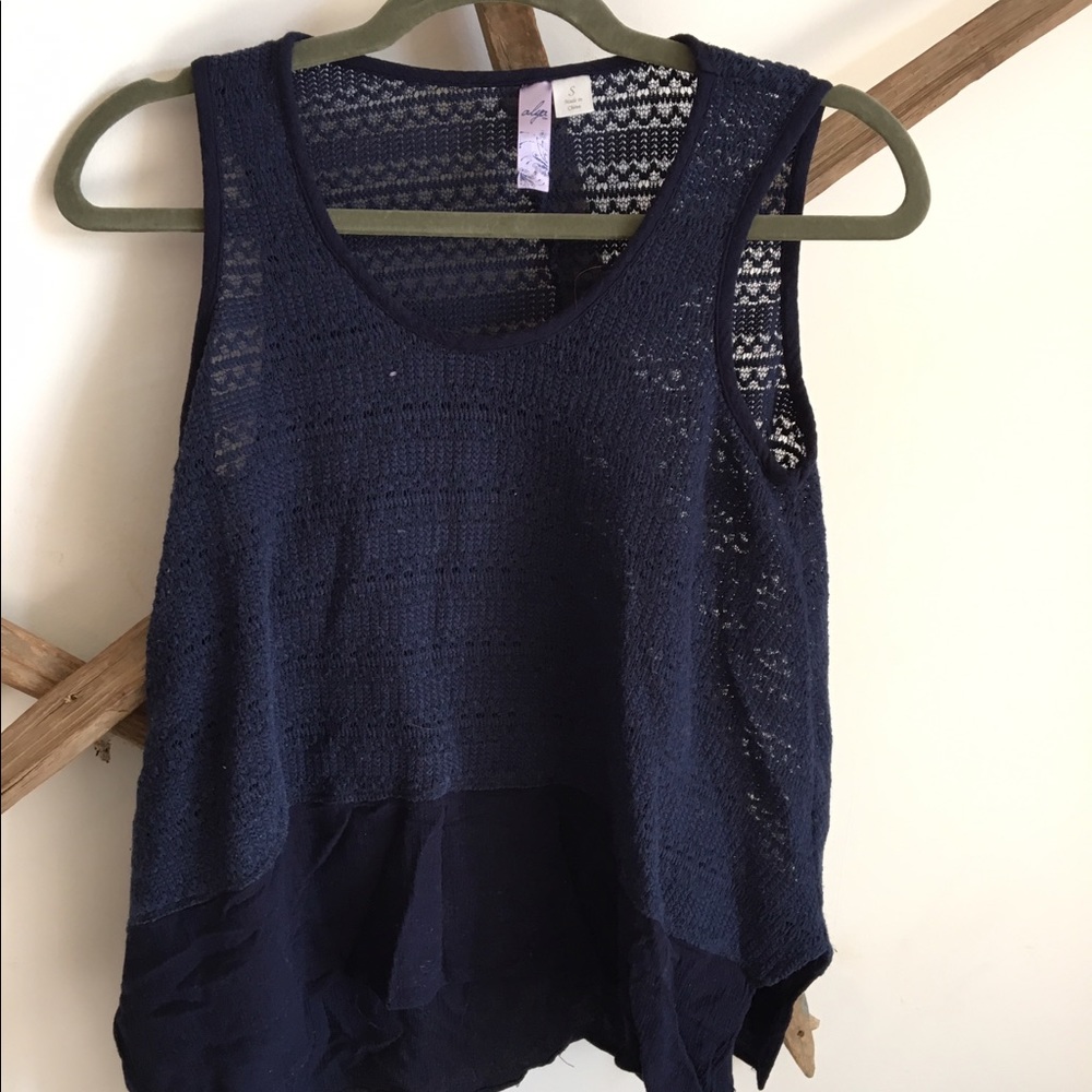 Dark blue tank