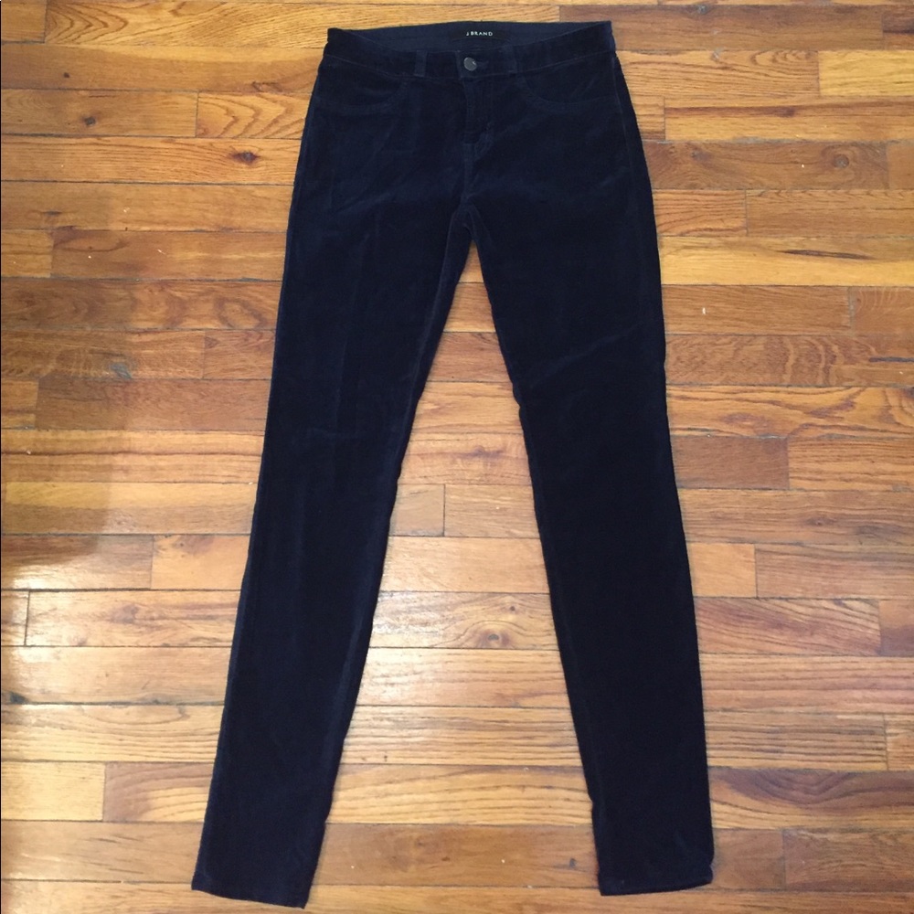 J Brand navy velvet pants/leggings 26