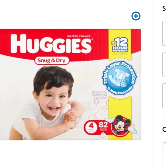 Burt's Bees Baby Huggies Diapers sz 4 82 count from ! haute's