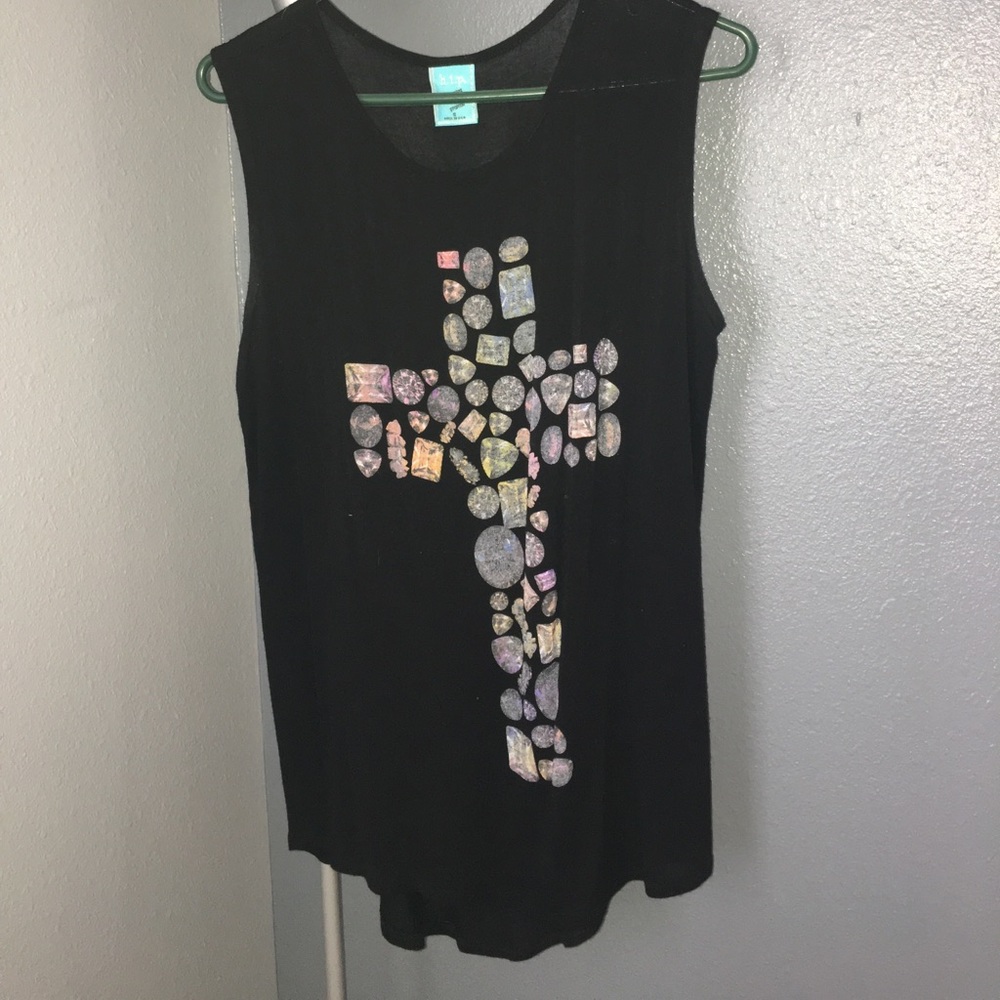 Black tank top