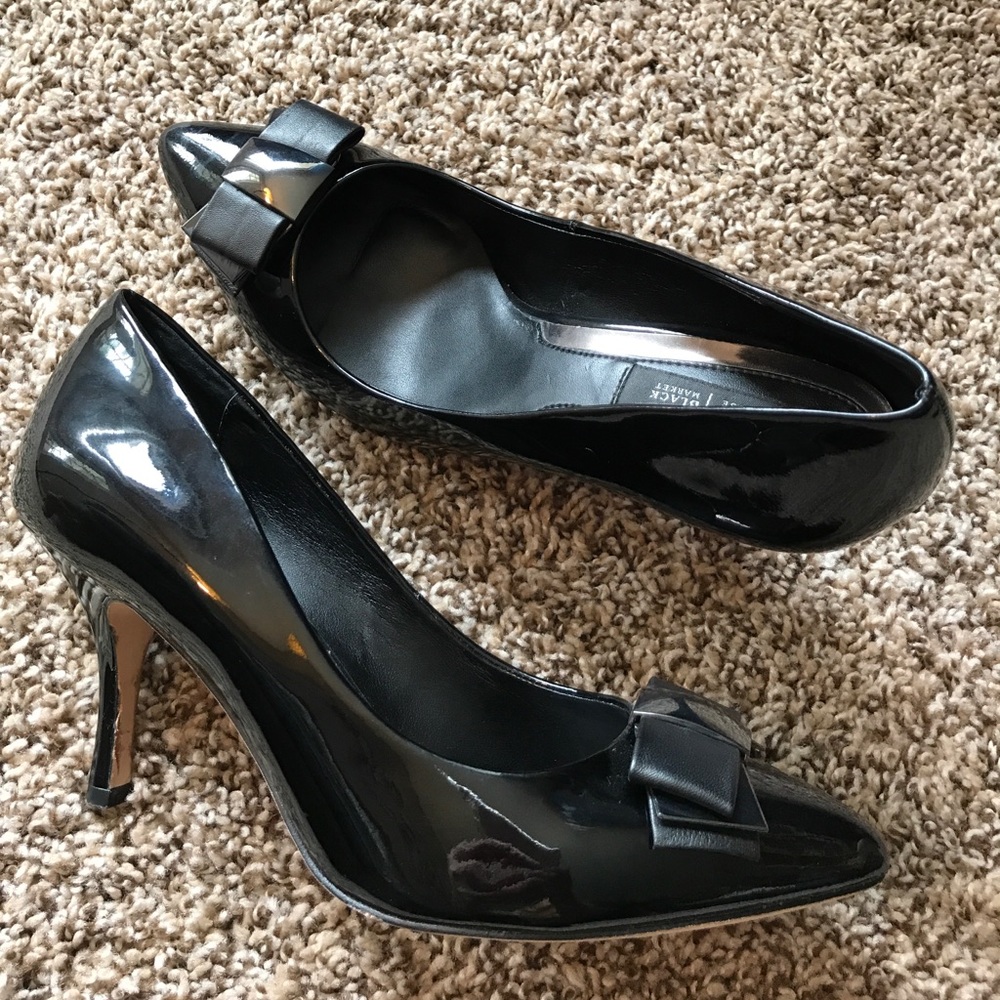 WHBM patent leather heels