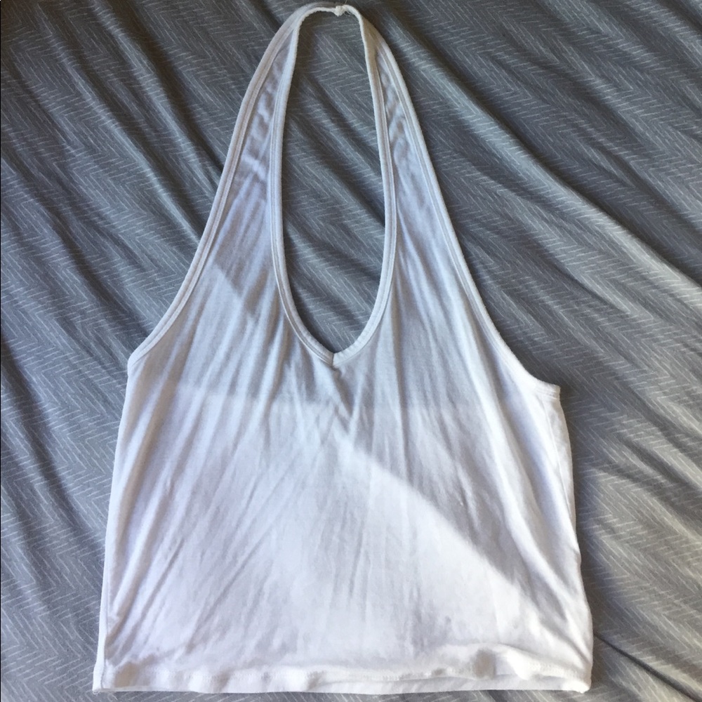 Soft & Sexy white halter top