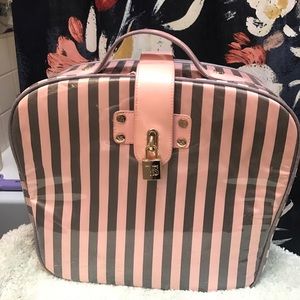 Large hard case Victoria secret makeup bag