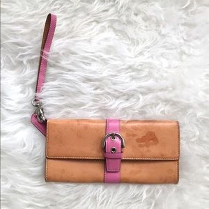 Authentic Pink Coach Clutch (vintage style)