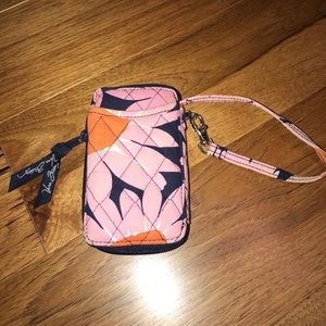 Vera Bradley Pink Daisy Wristlet