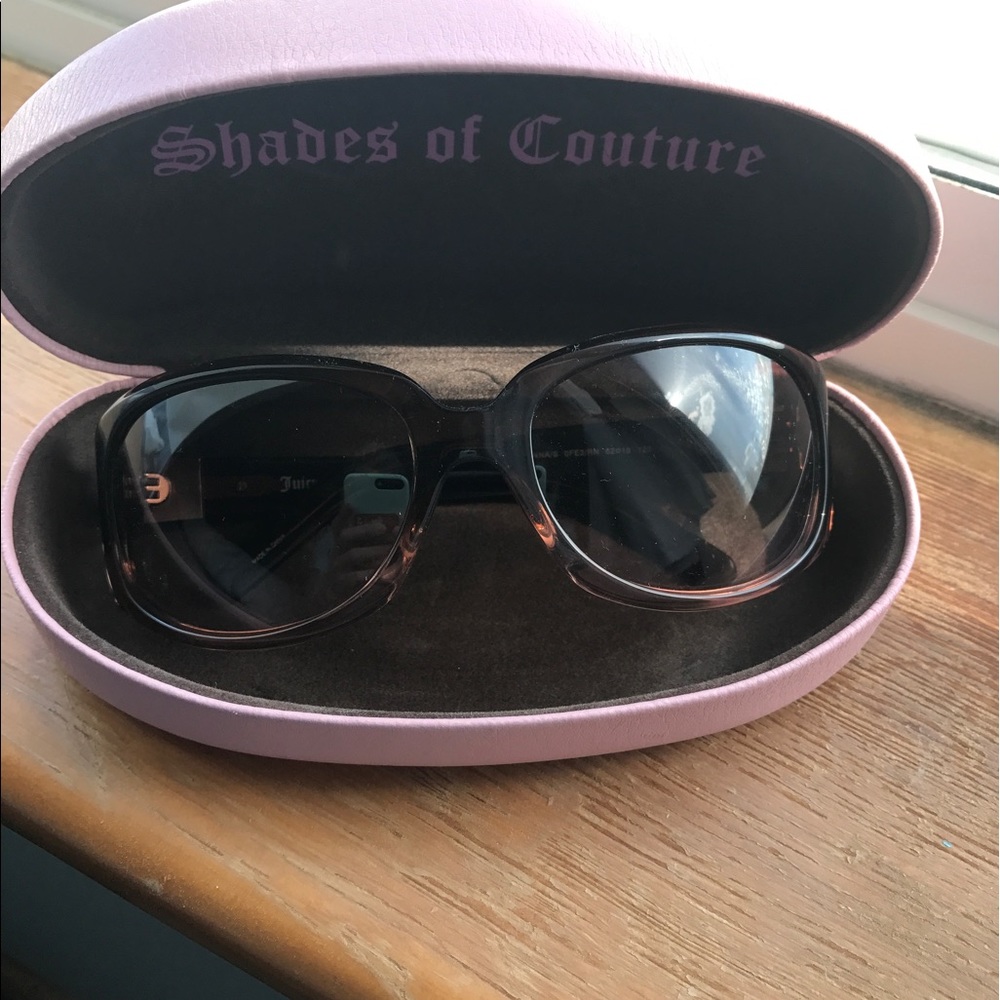 Tortise and light pink Juicy Couture sunglasses