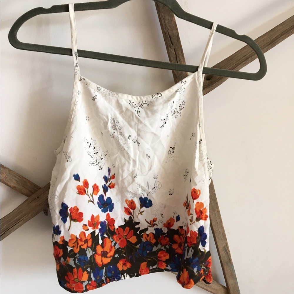 Urban Outfitters floral crop top