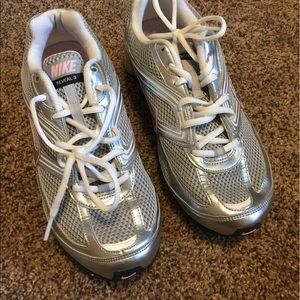 Silver and Pink Nike