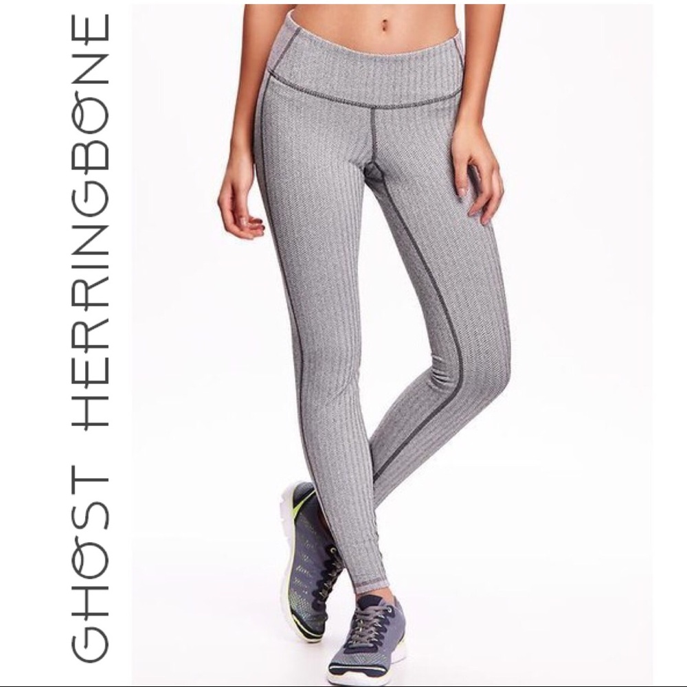 EUC Ghost Herringbone Leggings Old Navy Medium