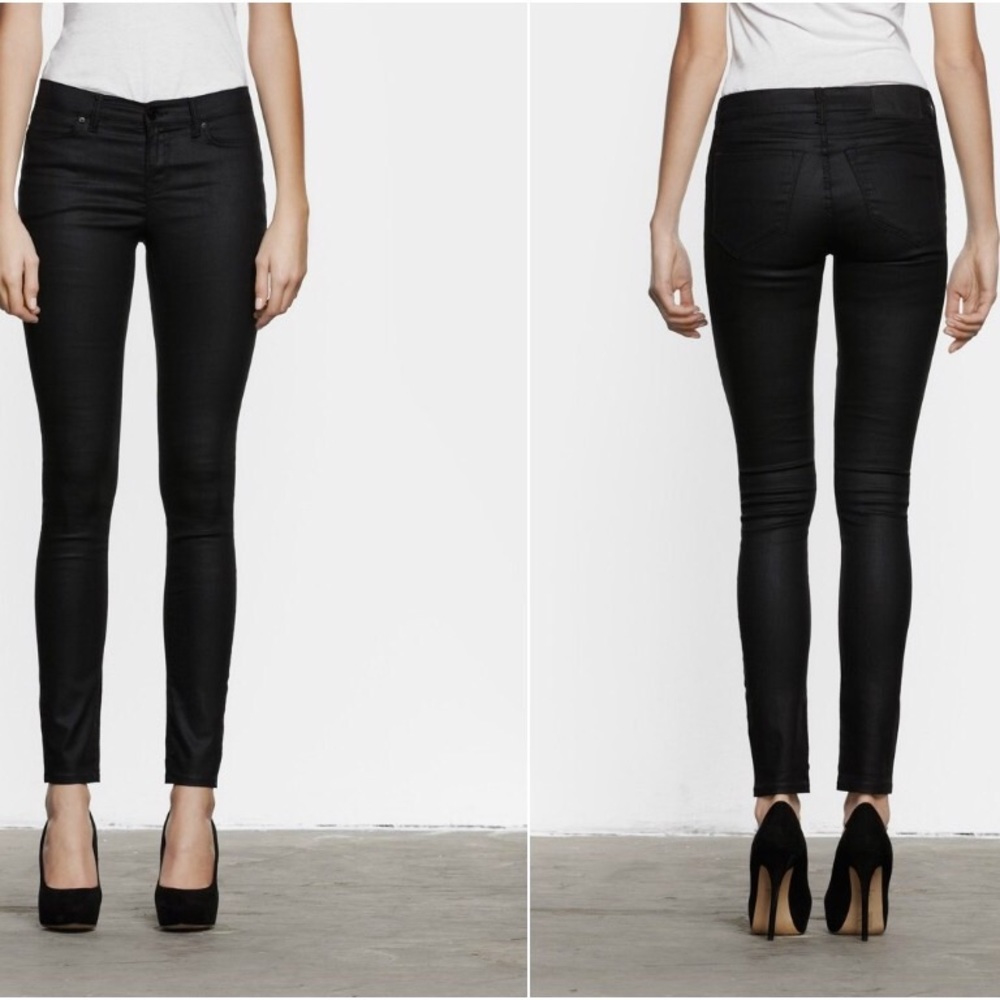 All Saints Coated Skinny Jeans 26