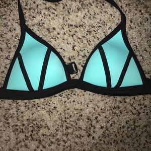 pink triangle swim top