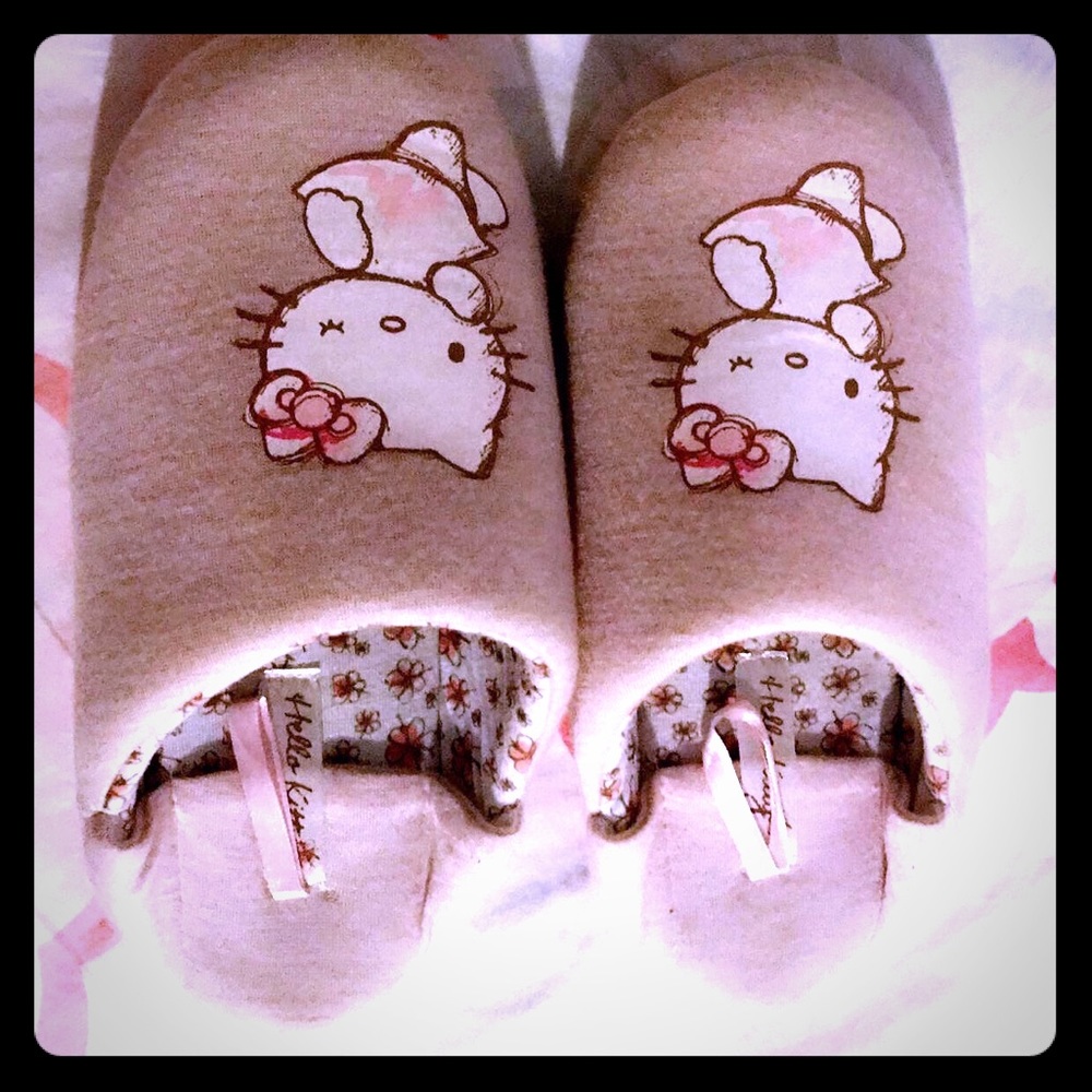 Zara Girls Kitty Slippers