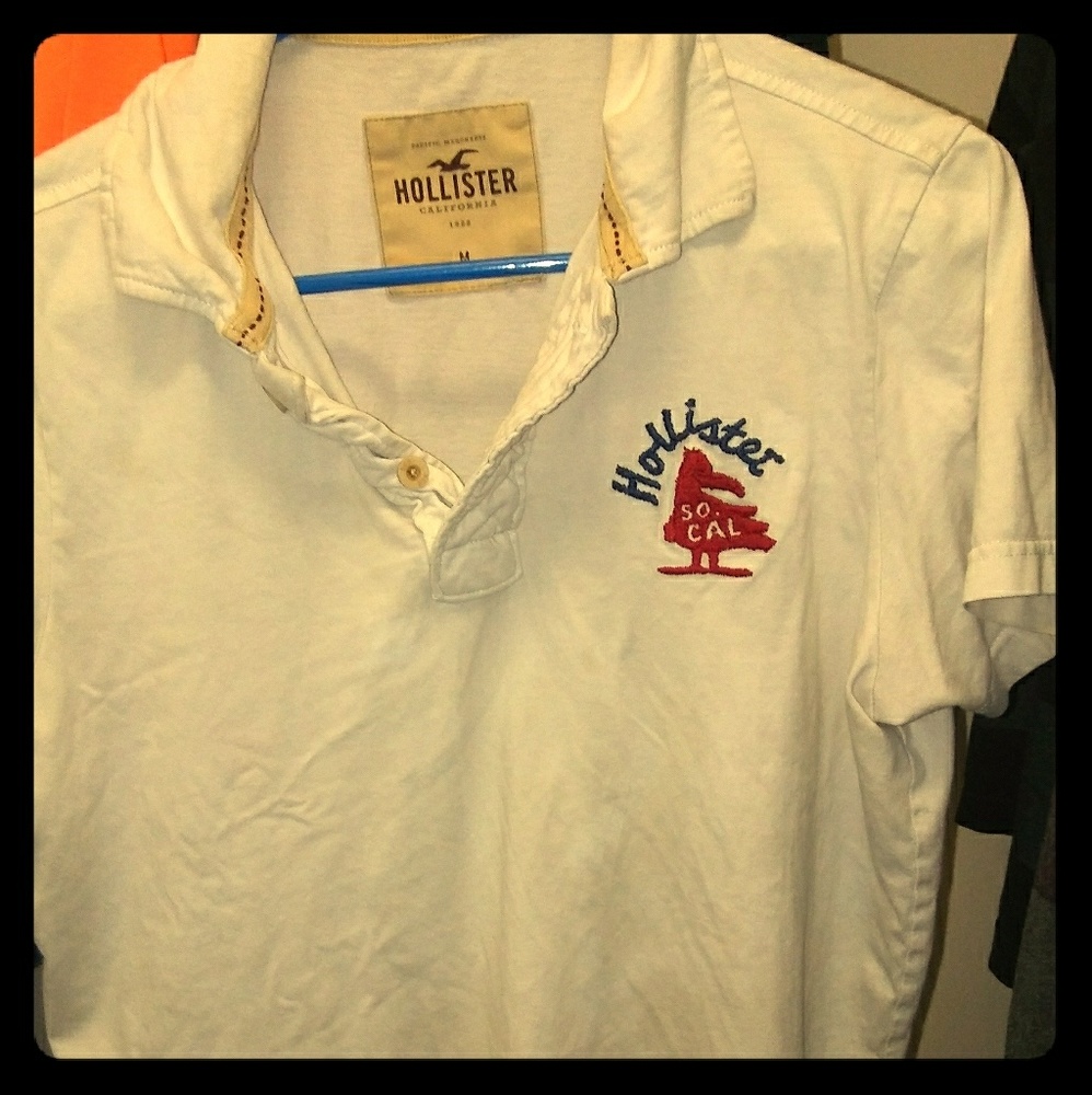 Hollister white shirt