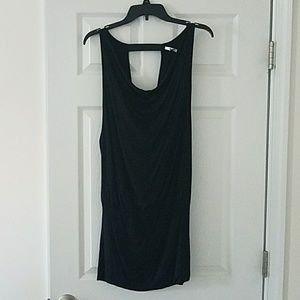 Black backless club dress