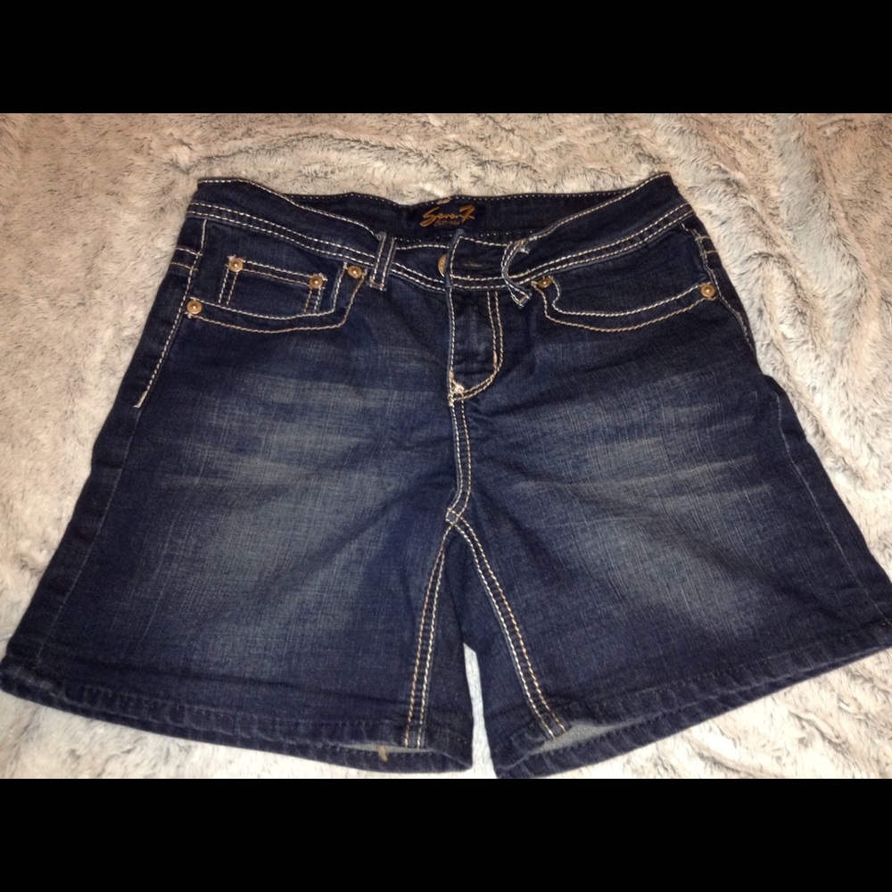Seven: denim shorts