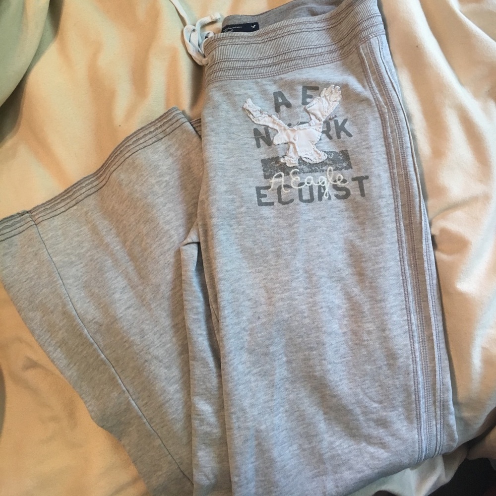 Gray American eagle sweats