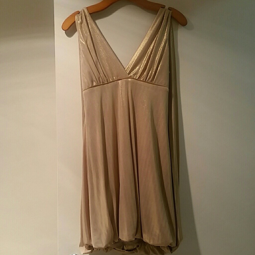 Bebe gold dress