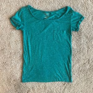 Teal short sleeve t-shirt