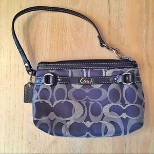 Blue/Navy Coach Wristlet