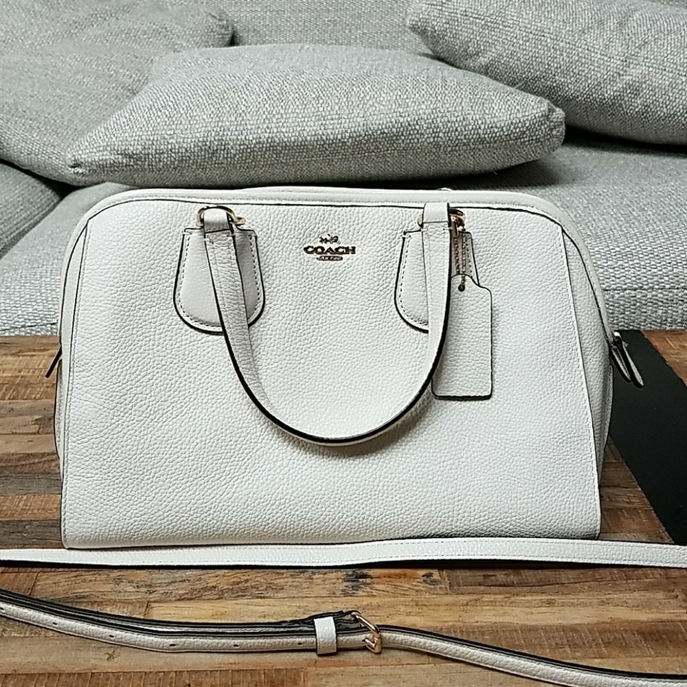 Coach Ivory NOLITA satchel in pebble leather