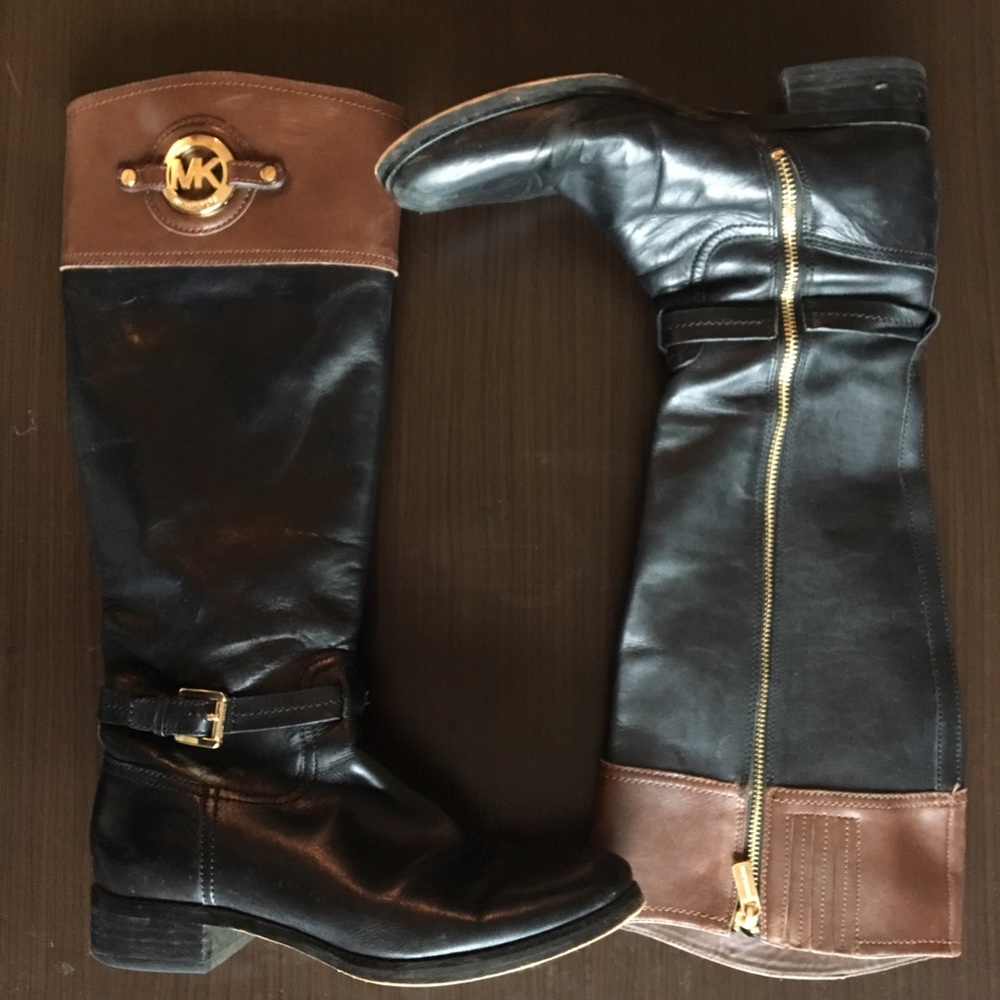 Michael Kors Brown and Black Boots