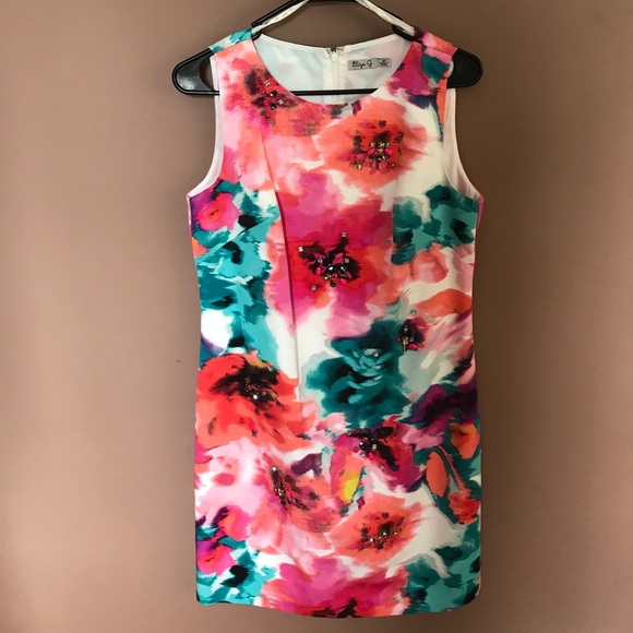 $ FINAL SALE $ {Host Pick* {Eliza J} Jeweled Dress - Picture 4 of 7