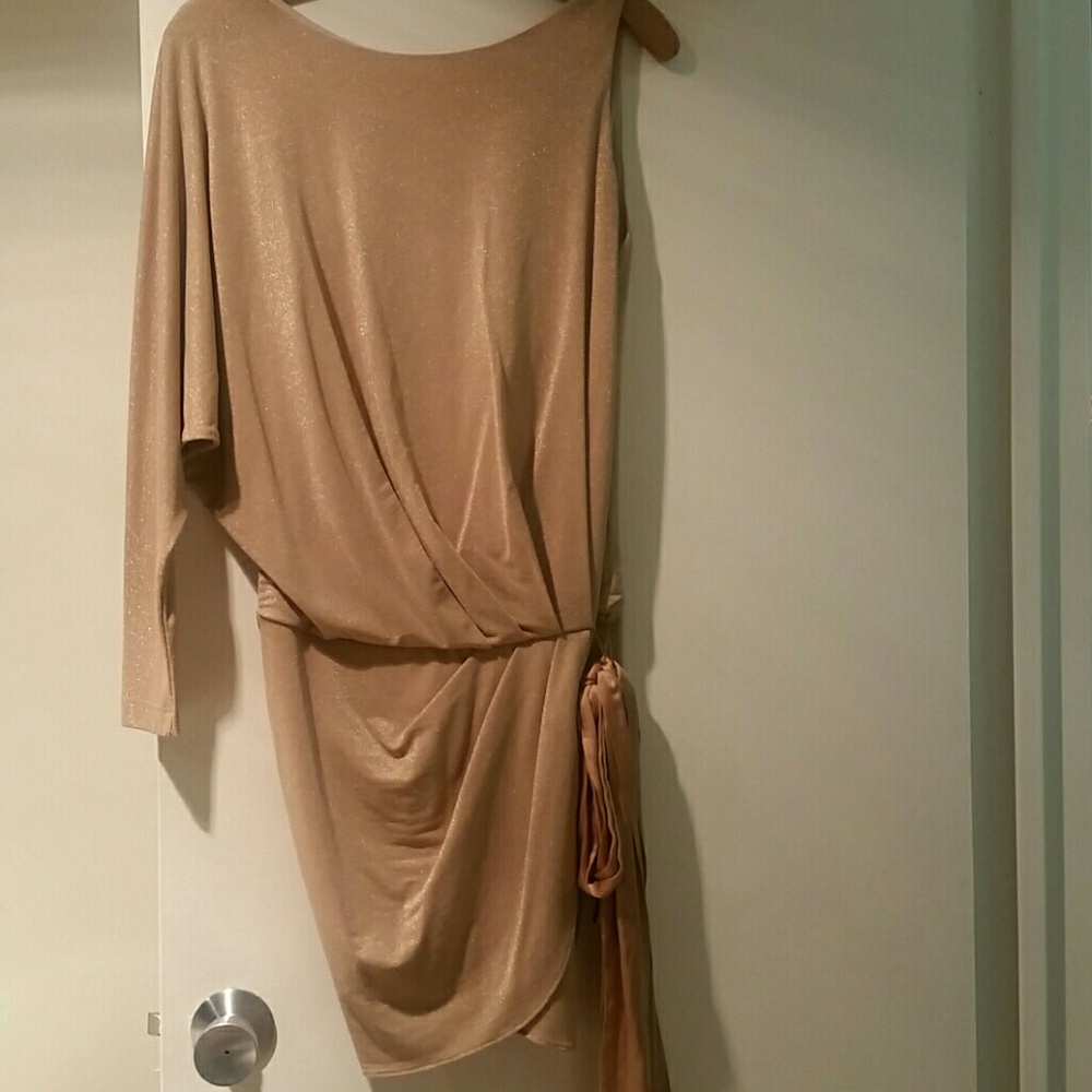 Gold Bebe dress