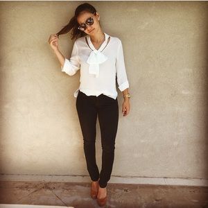 Zara Basic Long Sleeve Blouse
