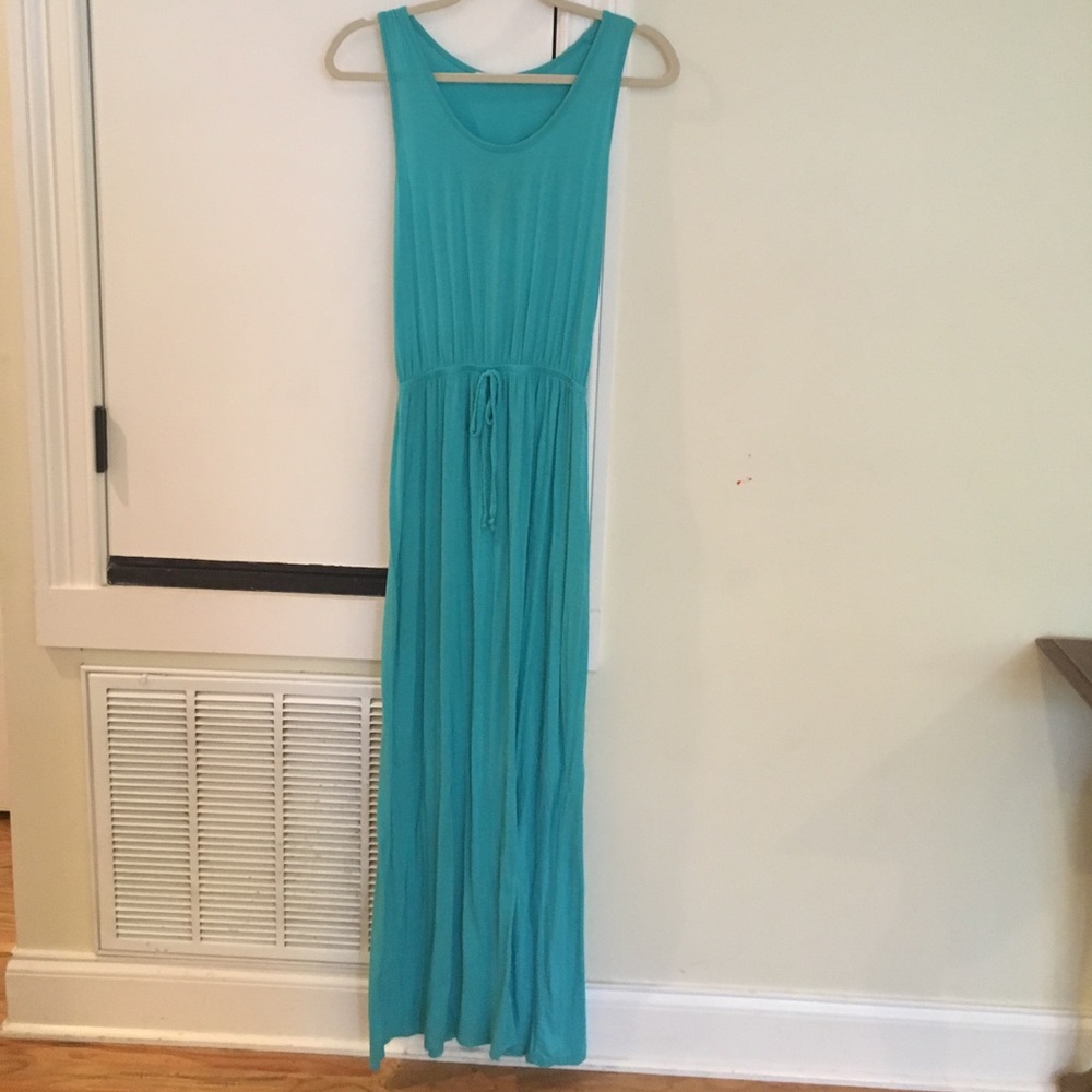 Teal maxi dress
