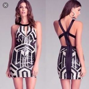 Bebe cut out dress