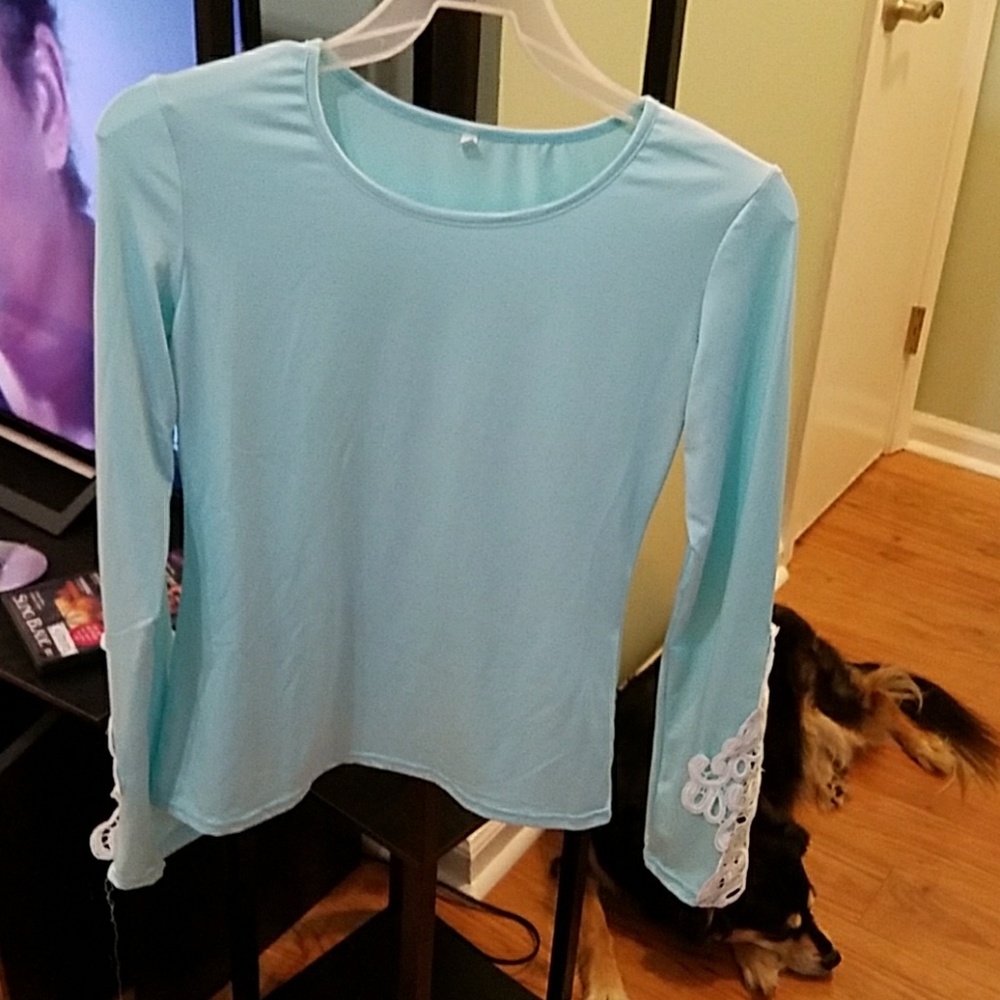 Womens blouse with lace