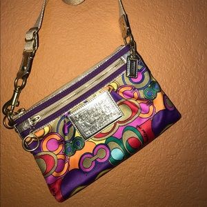 *** SOLD *** COACH Poppy Signature Glam Crossbody Multicolor