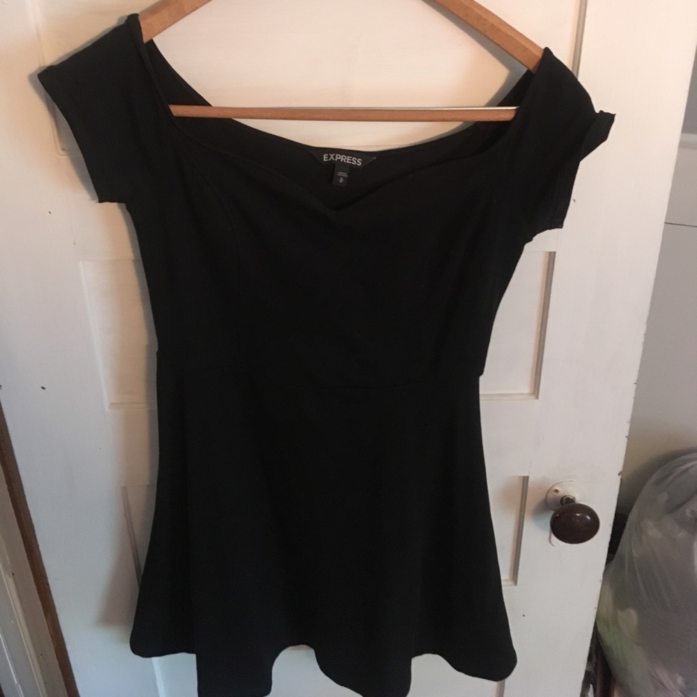Express off the shoulder skater dress