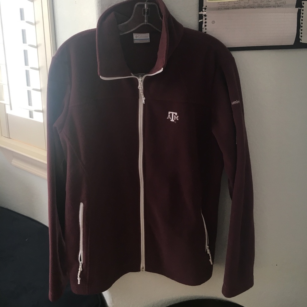 Size Large Columbia Texas A&M fleece jacket