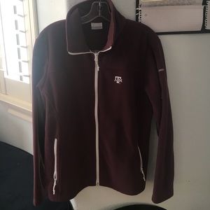 Size Large Columbia Texas A&M fleece jacket