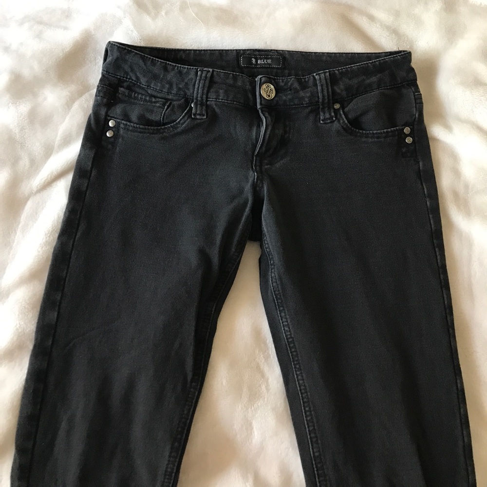 Nordstrom Faded black skinny jeans