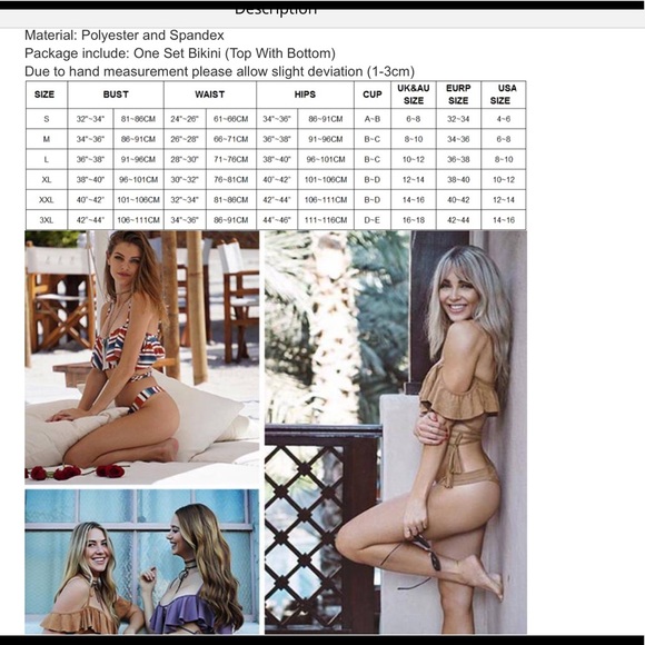 🌷Sexy off the shoulder bikini🌷 M - Picture 3 of 3