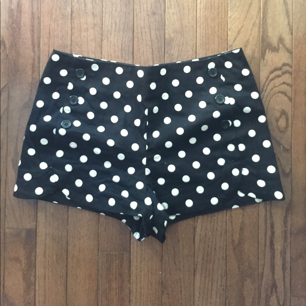 Black & White Polka Dot Shorts