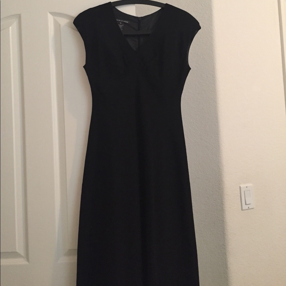 Ankle length black dress size 6 by Jones Wear.