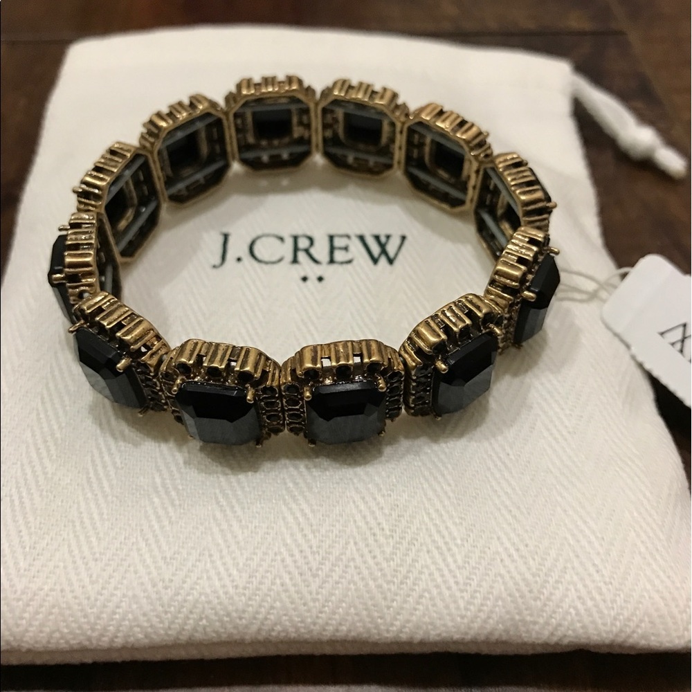 J.Crew Factory Borders Bracelet NWT Black