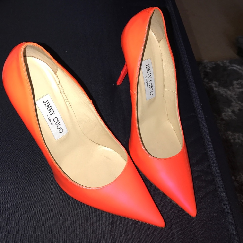 JIMMY CHOO POINTY HEEL PATENT LEATHER