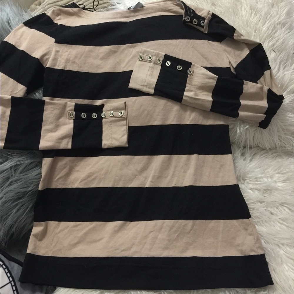 H&M LONGSLEEVE BUTTON STRIPED COTTON SHIRT